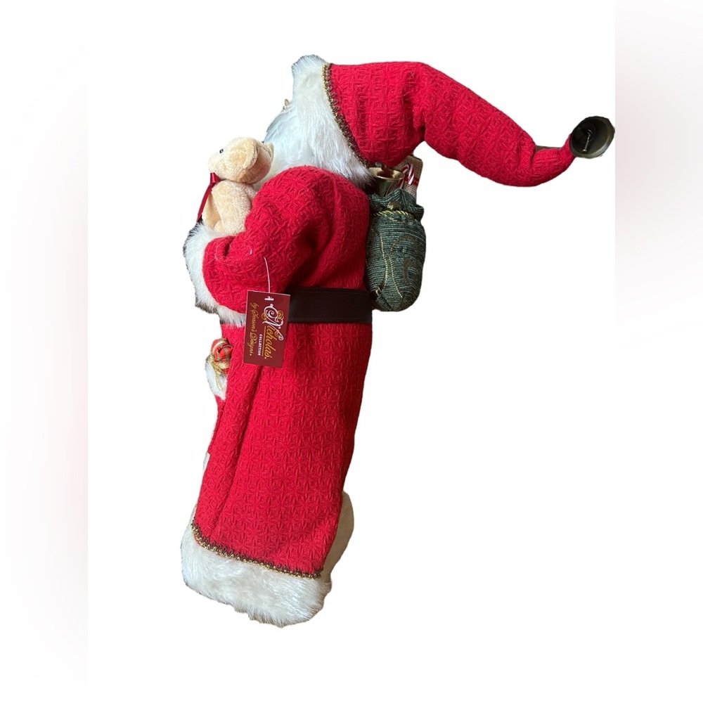 Christmas Holiday Decor Cozy Cute Santa Claus with Teddy NWT Nicholas Collection - Picture 2 of 10